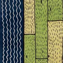 Sapphire Streams Handmade Wool Rug