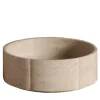 Sartoriale Round Beige Marble Countertop Washbasin