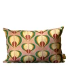 Sassifraga Rectangular Patterned Polychrome Velvet Cushion