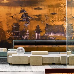 Satin-finished Travertine Coffee Table DsignincMilano x FiammettaV Home Collection