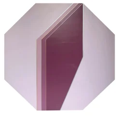 Satisfaction Pink Octagonal Decorative Panel