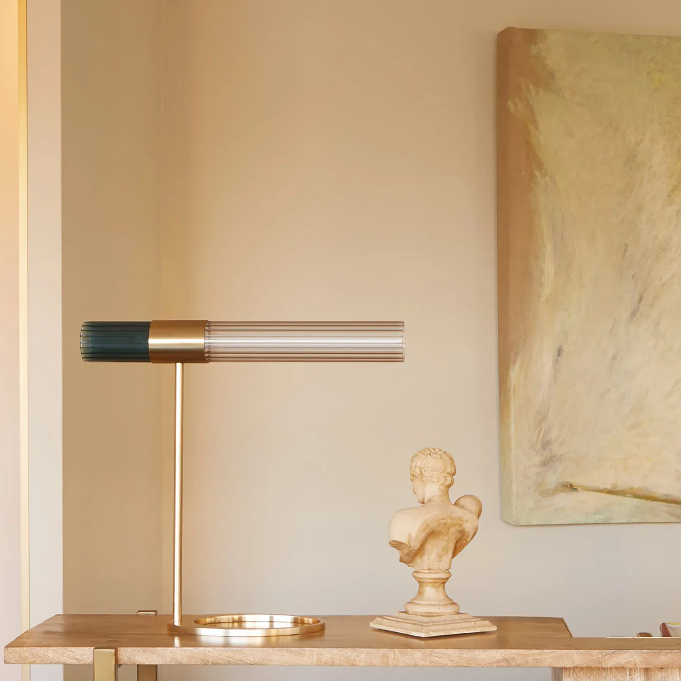 Sbarlusc Champagne Brass Table Lamp