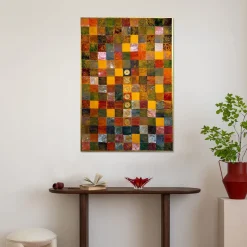 Scacchiera Velvet Hand-Painted Tapestry