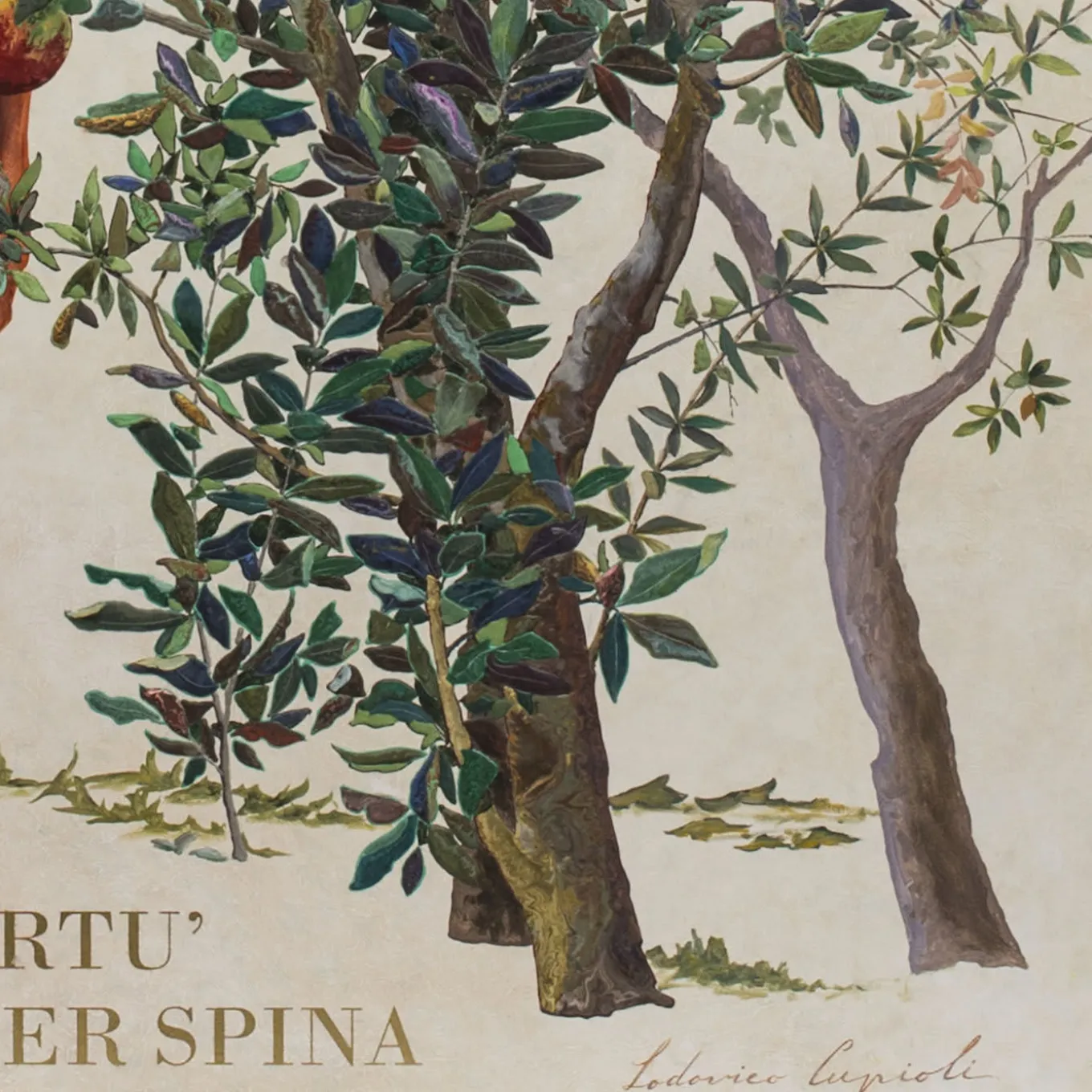 Scagliola and Oil Relief Painting by Lodovico Cupioli