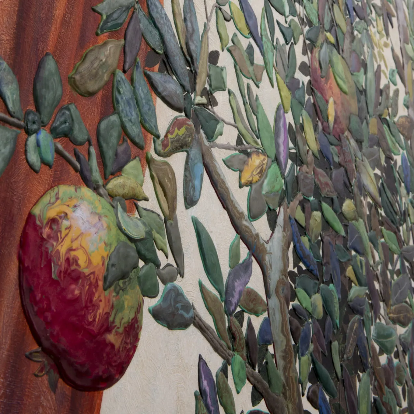Scagliola and Oil Relief Painting by Lodovico Cupioli