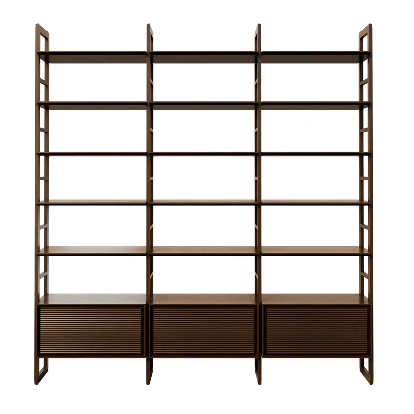 Scala Cherry Wood Adjustable Shelf Bookcase