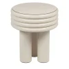 Scala White Tall Round Side Table