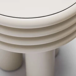 Scala White Tall Round Side Table