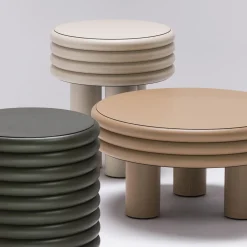 Scala White Tall Round Side Table