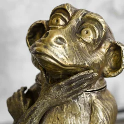 Scimmia Monkey-Shaped Brass Ice Bucket