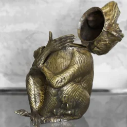 Scimmia Monkey-Shaped Brass Ice Bucket