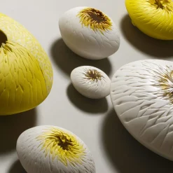 SEA URCHIN WALL SCULPTURE - YELLOW #2