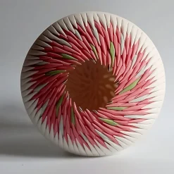SEA URCHIN WALL SCULPTURE - RED
