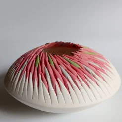 SEA URCHIN WALL SCULPTURE - RED