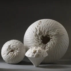 SEA URCHIN WALL SCULPTURE - WHITE #2