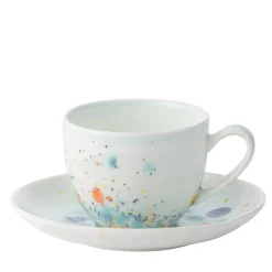 Seabed Blue Set of Two Coffee Cups & Saucer