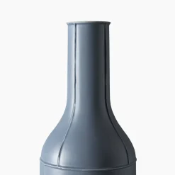 Seams Bottle-Shaped Azure Vase by Benjamin Hubert