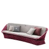 4-seater Amaranth Outdoor fabric Sofa