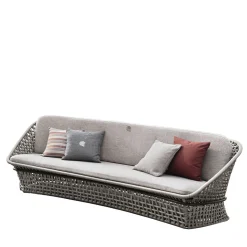4-seater Gray Outdoor fabric Sofa