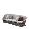 3-seater Gray Outdoor fabric Sofa