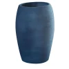 Sedona Bulging Blue Ceramic Vase