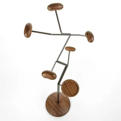 Seed Brown Metal and Wood Coat Stand