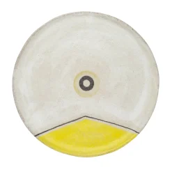 Segni White and Yellow Plate