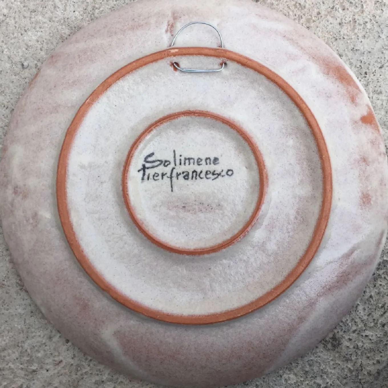 Segni White and Yellow Plate