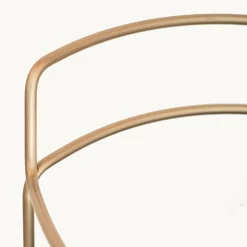 SEIDECIMI AUREO GREEN HAND BRUSHED BRASS CHAIR