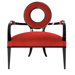 Selene Red Lounge Chair by G. Ventura
