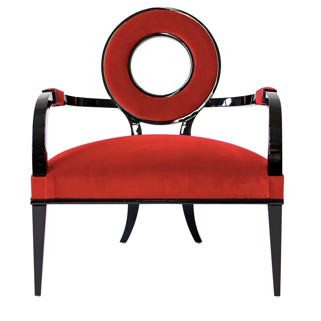 Selene Red Lounge Chair by G. Ventura