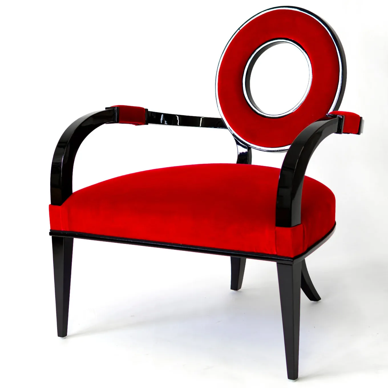 Selene Red Lounge Chair by G. Ventura