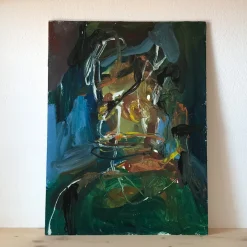 Selfportrait Enamel Painting