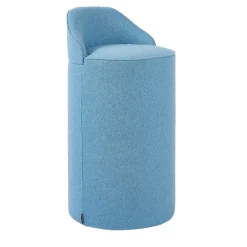 Sella Tall Light Blue Pouf