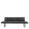 Sequoia Solid wood and suede Leather Bench
