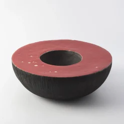 Serenata In Rosso E Nero Vase Sculpture by Nino Basso
