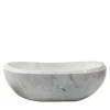 Serenità Calacatta Caldia Marble Bathtub by Sheree Stuart Design