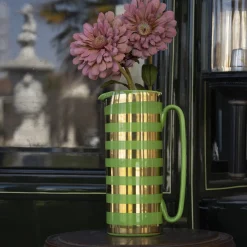 Serlio Gondoliere Gold & Green Pitcher