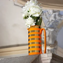 Serlio Gondoliere Gold & Orange Pitcher