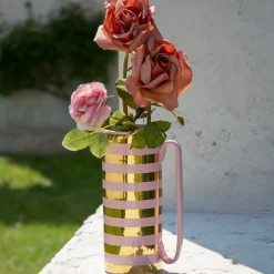 Serlio Gondoliere Gold & Pink Pitcher