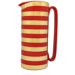 Serlio Gondoliere Gold & Red Pitcher