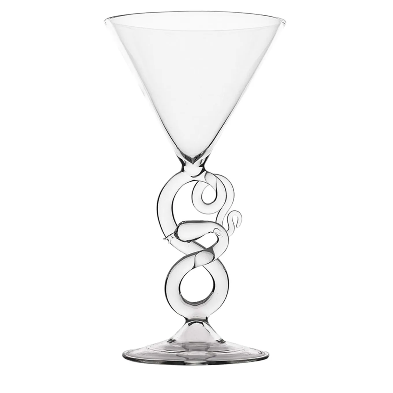 Serpentine Martini Glass