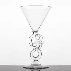 Serpentine Martini Glass