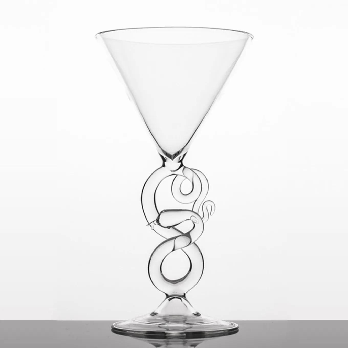 Serpentine Martini Glass
