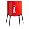 Serratura Red Curved Small Cabinet