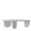 Sesi A White Coffee Table by Martinelli Venezia Studio