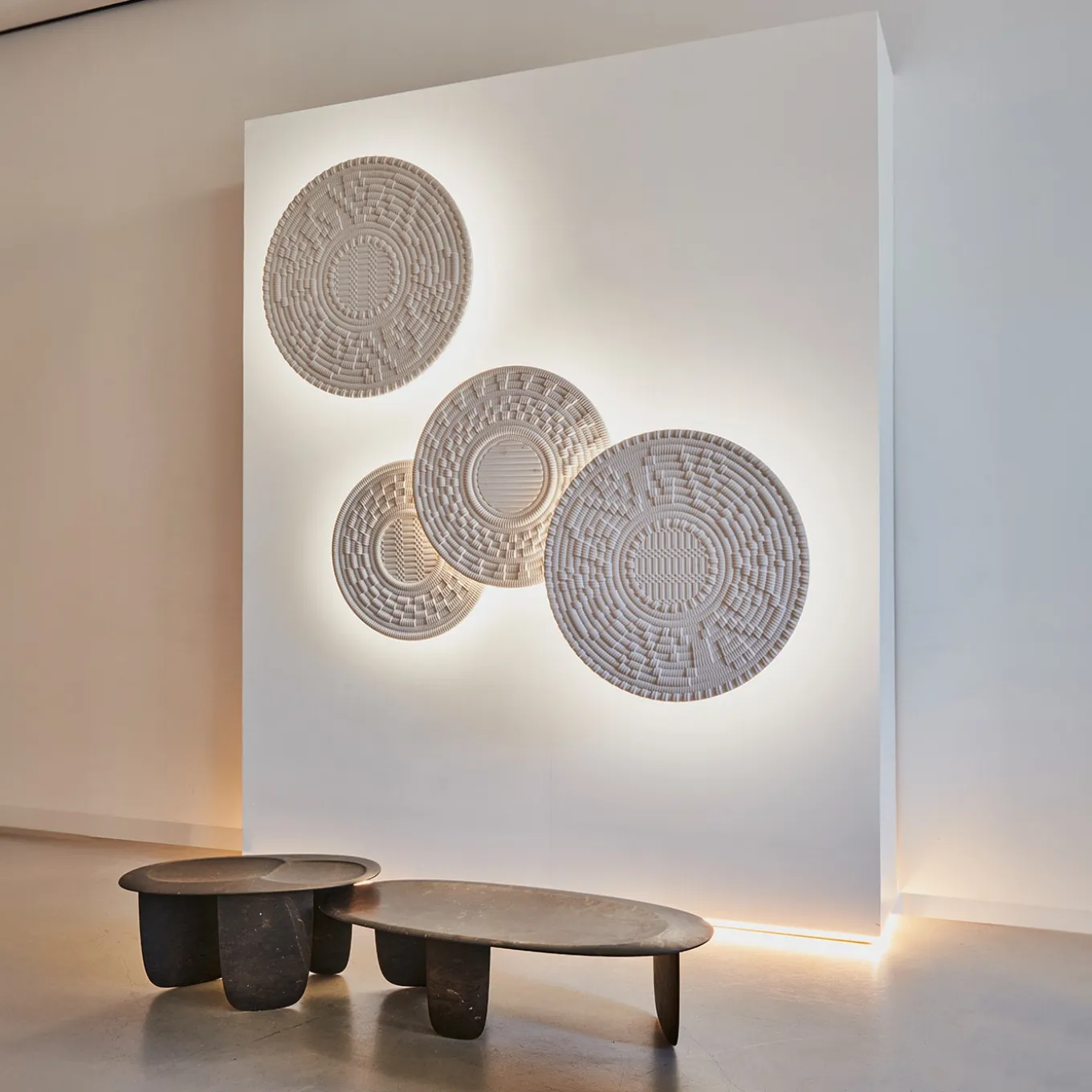 Sesi B Brown Coffee Table in Pietra Pece by Martinelli Venezia Studio