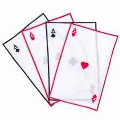 Set Of 4 Aces Drink Placemats