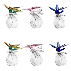Set of 6 Ali in Volo Napkin Rings with Dragonfly