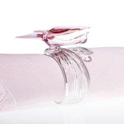Set of 6 Ali in Volo Napkin Rings with Dragonfly